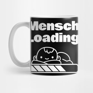 Little Baby Mensch Loading Funny Yiddish Words Mug